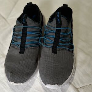 Reebok Boys’ Gray/Blue Casual Shoes Sneakers Size 3